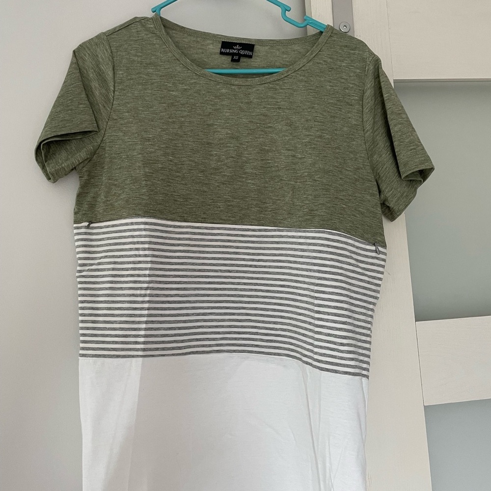 Colorblock Nursing Shirt